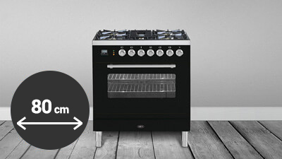 Smeg Fornuis 80 cm