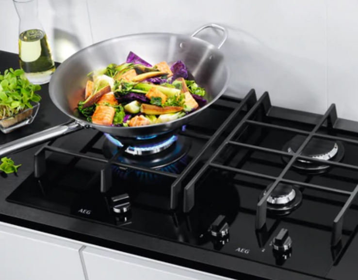 Bosch Domino gas op glas kookplaat